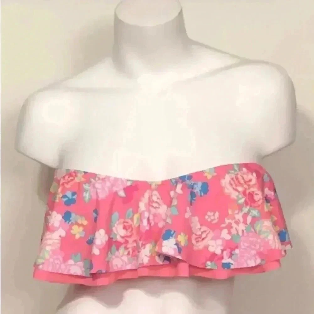 🆕Bongo Pink Strapless Bikini Top S🆕